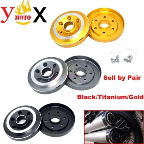 RNineT CNC Motorcycle Exhaust Pipe End Tips Cover Guard Silencer Muffler Protection Tail Cap Decal For BMW R Nine T 2014-2016