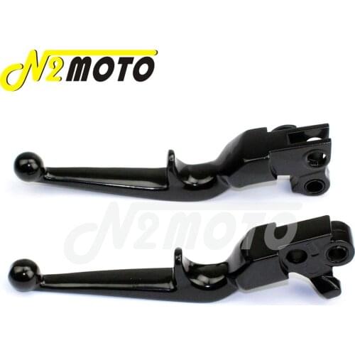 For Harley XL Sportster 883 1200 Road King Touring Models 1996-2007 Motorcycle Black Left & Righ Hand Brake Clutch Levers