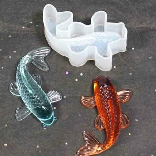 High Quality DIY 3D Koi Fish Carp Mold Plastic Jelly Handmade Sugarcraft Mold Mousse Cake Pudding Chocolate Mould Baking Tool