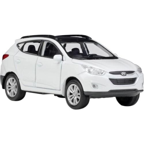 WELLY 1:36 Hyundai Tucson IX35 Alloy Luxury Vehicle Diecast Pull Back Car Model Goods Toy Collection