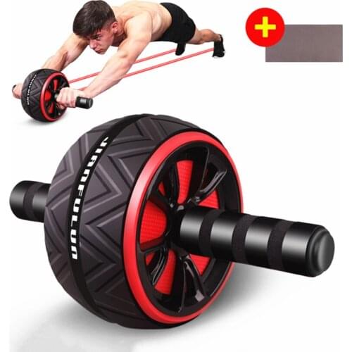 1SET Fitness Abs Core Workout Abdominal Muscles Training Home Gym Fitness Equipment Ab Roller Big wheel Abdominal Muscle Trainer