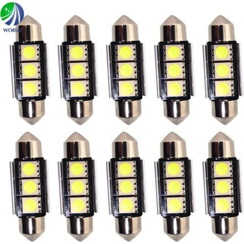 10Pcs Can Bus,Festoon/211/C5W,License Plate Lamp,Show Blink Lamp,Dome Light,(212,6418,7065,DE3022,6418，6411)SV8.5