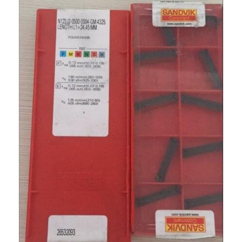 10PCS CARBIDE INSERT N123J2-0500-0004-GM4325