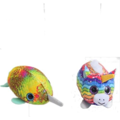 10CM Ty Beanie Boos Big Eyes Phone Wipe Mini Unicorn Fish Stackable Screen Clean Doll Small Soft Plush Toy Child Birthday Gift
