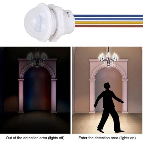 110V 220V PIR Sensor Detector Smart Switch LED PIR Infrared Motion Sensor Detection Automatic Sensor Light Switch