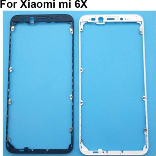 2PCS For Xiaomi Mi 6X 6 X Front Housing Chassis Plate LCD Display Faceplate Frame (No LCD) For Xiaomi Mi 6X 6 X