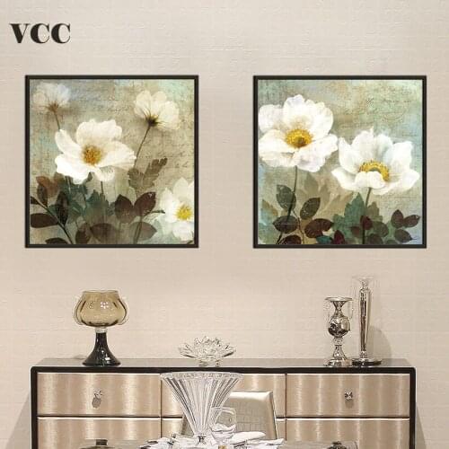 2Pcs/Set Wall Art Canvas Painting,Wall Painting Flower Picture,Wall Pictures For Living Room Paintings On The Wall,Home Decor