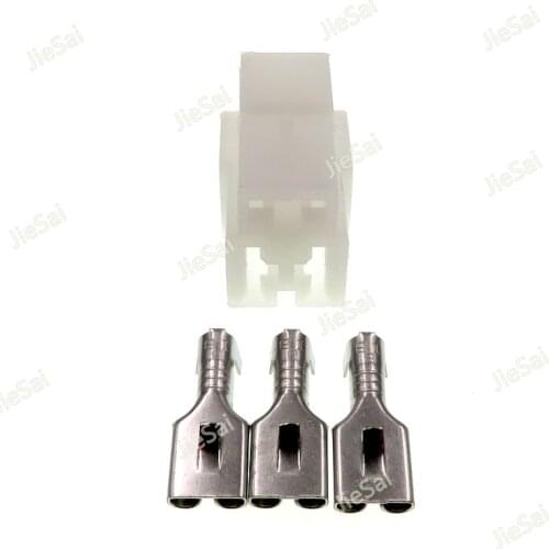 3 Pin 6.3mm Female Wire Connector Automotive Electrical Plug For Cars Auto