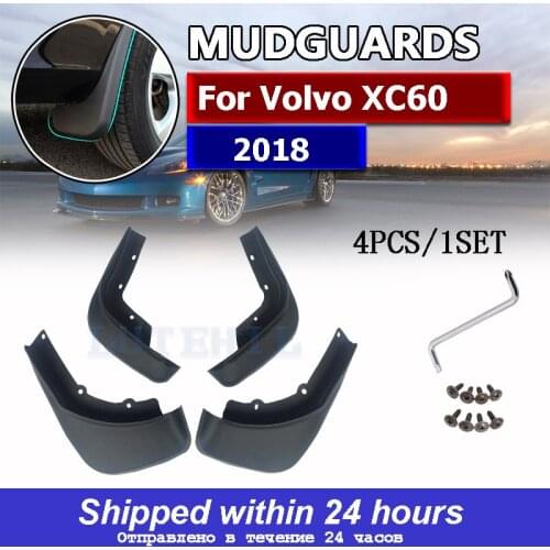 4pcs Car Mud Flaps for Volvo XC60 2018 Front Rear Fender Flares Splash Guards Mudguards Mudflaps