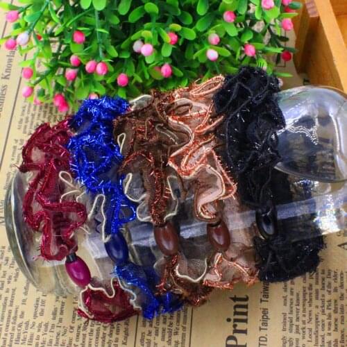 5CM Lady Lace Hair Holders Rubber Bands For Women Girls Super Hot Big Cute Hair Elastics Accessories Tie Gum 5 Colours Choose