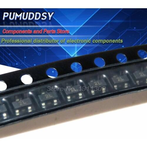 100PCS 2N5401 2L MMBT5401 2L SOT23-3 SOT23 Bipolar Transistors - BJT PNP Transistor new and IC