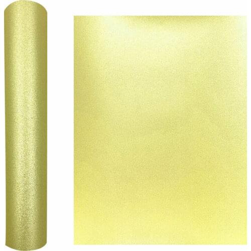 Glitter Gold Adhesive Vinyl Making Sign Film Craft Cup Wall Gift Wrapping Decor for Glass Window Metal DIY 30*25cm/100cm