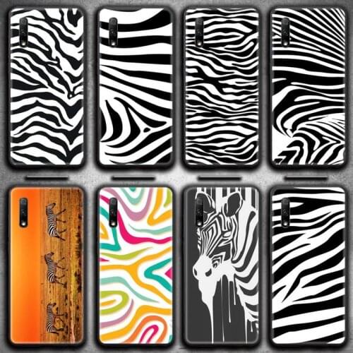 Zebra print clip art Phone Case for Huawei Honor 30 20 10 9 8 8x 8c v30 Lite view 7A pro