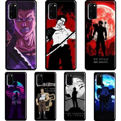Yami Sukehiro Black Clover Anime Case For Samsung Galaxy S21 Ultra S8 S9 S10 Plus Note 9 10 Note 20 Ultra S20 FE Back Cover