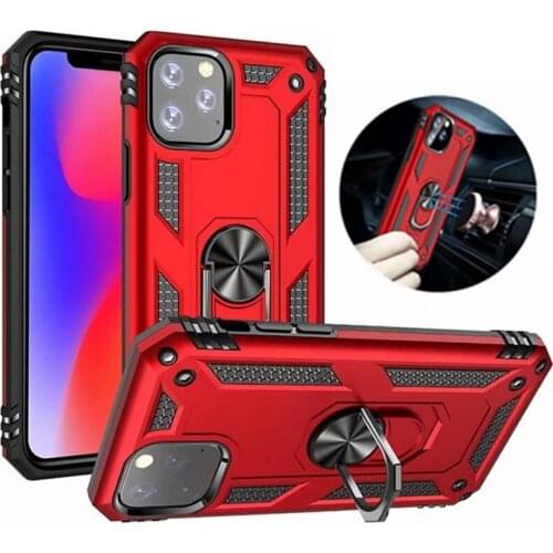 For iphone 11 Pro Max 7 8 6 6S Plus Case Luxury Armor Magentic Ring Silicone Phone Case for iphone X XR XS Max Back Cover Coque