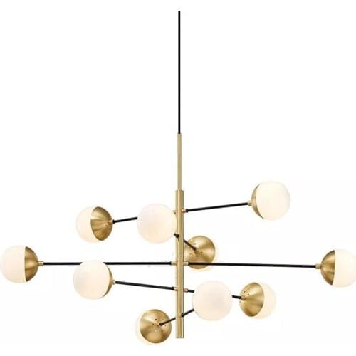 Indoor LED Geometric Magic Bean Chandelier Interior Decoration Home Lighting Creative Living Room Bedroom Lamp / AC 220V