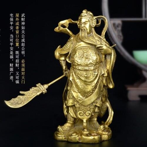 GuanGong , pure copper, the marquis guan yu, Guan Gong statue, buddha figure, the God of wealth, business gifts