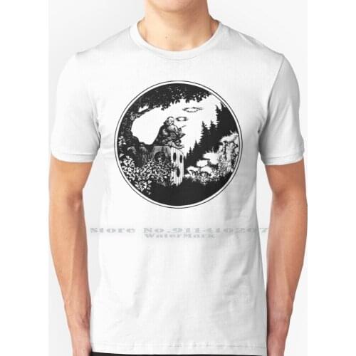 Ad&d Smoking Wizard T Shirt 100% Pure Cotton D D Ad D Wizard Fantasy Tsr Osr Rpg D20 Retro And Games 80s 70s Pen And Ink Dice