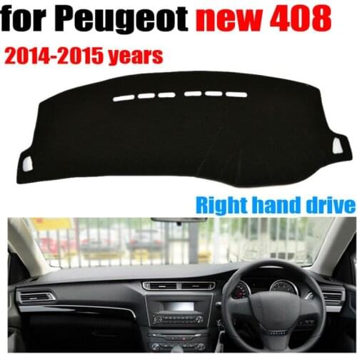 FUWAYDA Car dashboard covers mat for Peugeot new 408 2014-2015 years Right hand drive dashmat pad dash cover auto accessories