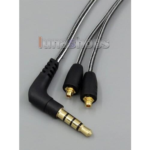 LN005084 Black And White + Mic Remote Earphone Cable For Ultimate ears UE900 Ultrasone edition 8 julia