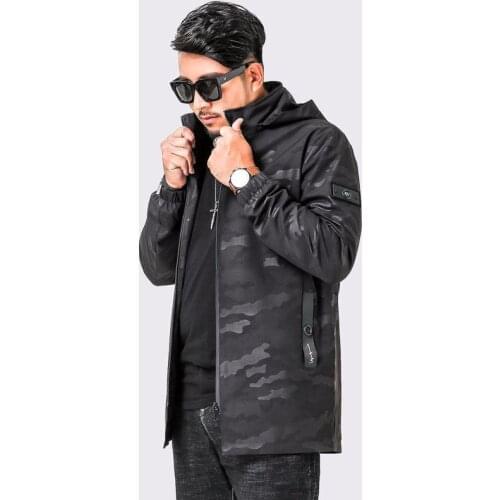 Camouflage Boys Style Clothes Hat Pocket And Zipper Super Large Casual Black Green Handsome Jacket Fashion Men Coat Size 3XL-8XL