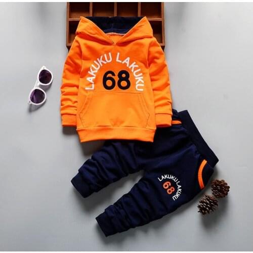 Autumn Kids Girls Boys Clothing Sets Childrens Clothes Tops Baby Boys Set Tracksuits Suits Cotton Sport Sweatshirts Trousers