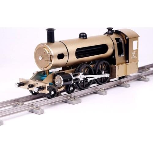 Cool ! Model Two rounds of steam trains module assembled metal model Saturn puzzle Educational Toy Kits