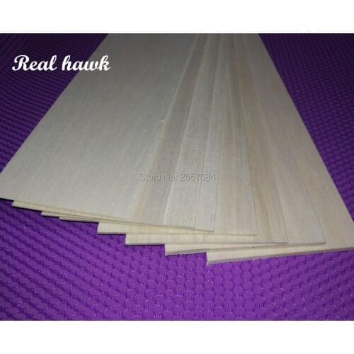 500x100x2mm super quality model balsa wood sheets for DIY airplane boat model material free shipping