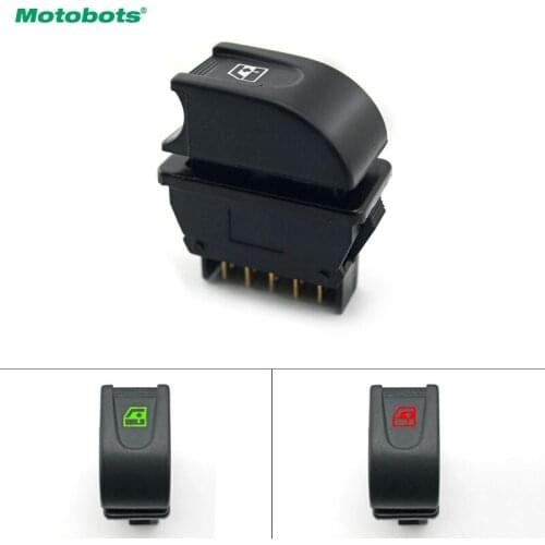 MOTOBOTS 10pcs Auto Universal 5pins Car Power Window Switch 12V/24V 20A With Illumination Red/Green #CA1439