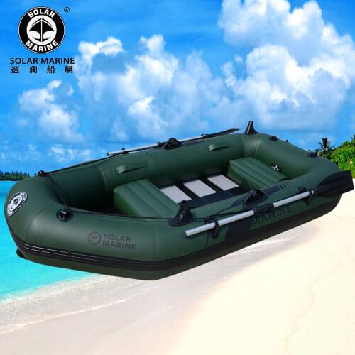 3 Person 260 CM Inflatable Boat Fishing Kayak With Wooden Floor and Free Accessories Canoe For Outdoor Water Sport