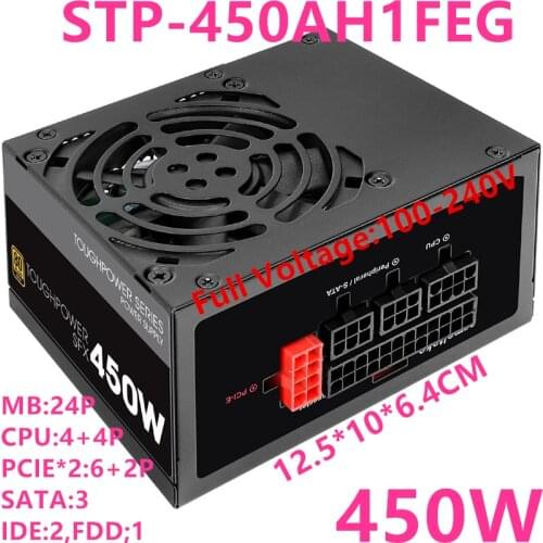 New PSU For Thermaltake(Tt) Brand ToughPower SFX 450W Full Module Silent Power Supply 450W Power Supply STP-450AH1FEG