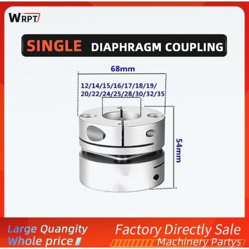 Single mode coupling 68-54 bore12/14/15/16/17/18/19/20/22/24/25/18/30/32/35 Diaphragm Servomotor Screw Encoder Rigid coupler