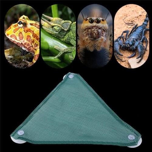 Bearded Dragon Hammock Breathable Mesh Reptile Lounger with Suction Cups Habitat Decor for Chameleon Lizards Gecko Snakes
