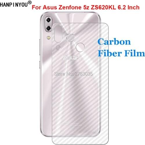 For Asus Zenfone 5z ZS620KL 6.2" 3D Anti-fingerprint Transparent Carbon Fiber Back Film Screen Protector