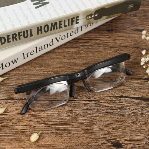 Adjustable Reading Glasses Myopia Eye Glasses -6D To +3D Variable Lens Correction Binocular Magnifying TR90