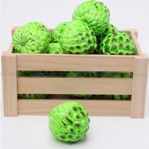 Sugar apple Custard apple fake fruit model hotel bar cafa shop store decoration photo props artificial Simulation faux fruit toy
