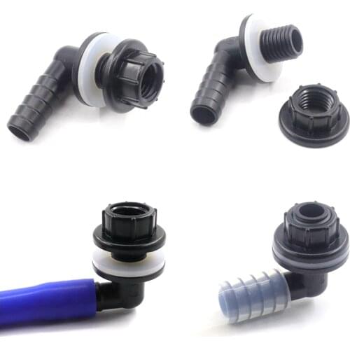 1 set fish tank joint aquarium accessories Drainage Connector water supply pipe fittings water tank inlet outlet Drain joint