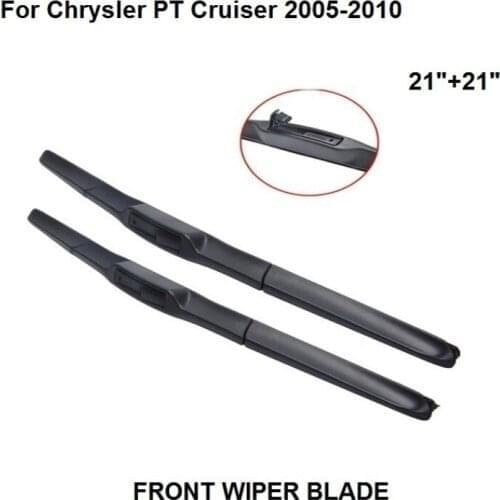 Wiper Blades For Chrysler PT Cruiser 2005-2010 21"+21" Wipers Blade Accessories For Auto Rubber Windshield Wiper