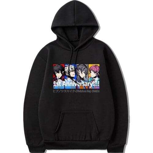 Anime Hypnosis Mic Hoodie Mens Women Harajuku Aesthetic Long-Sleeved Hip Hop Streetwear Tops Casual Sweatshirt Women Winter Tops