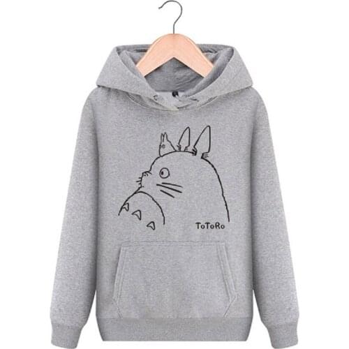 Unisex Anime Tonari no Totoro Hooded Hoodie jacket Sweatshirts My Neighbor Totoro Pullover jacket Hoodies Sweatshirts