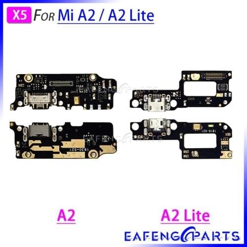 Charging Dock PCB Board for Xiaomi Mi A2 Lite USB A2 Charger Port Flex Cable Connector Ribbon Flex