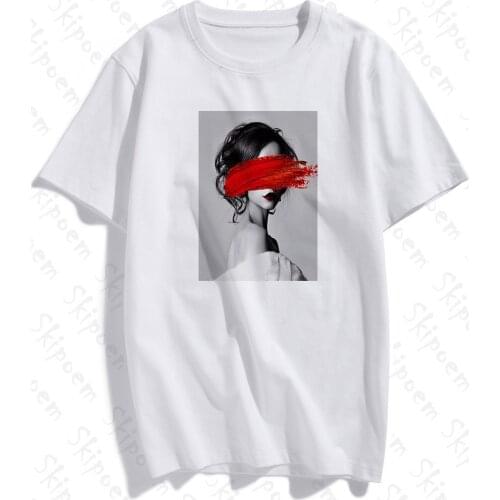 Womens T-shirts 2020 Fashion Lovely Personality Woman Nordic Vintage Art Top Female T-shirt Harajuku O Neck Lady Tops TeeShirts