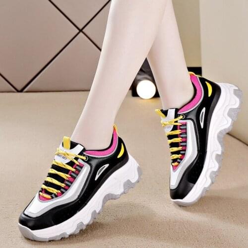 Women Sneakers 2021 Hot Women Shoes Breathable Chunky Platform Sneakers Fashion Casual Shoes Women Trainers