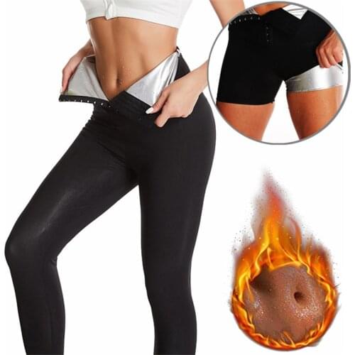 SVOKOR Fitness Leggings Women Thermo Sweat Sauna Pants Body Shaper Slimming Legging Tummy Control Workout Shorts
