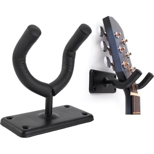1set Wall Mounted Guitar Storage Holder Bass Ukulele Support Instrument Accessory Guitar Parts