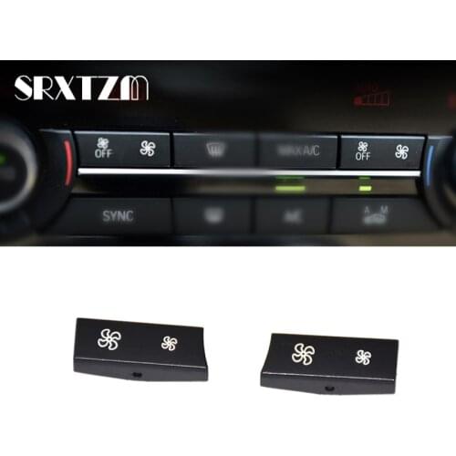 2Pcs Car Heater Climate Control Switch Fan Button Cap Covers For BMW F10 F11 F02 F07 F18 Car Accessories