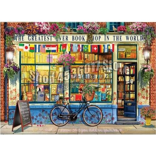 Diamond Mosaic Literature Cabins,Cottages Full Diy Diamond Painting Houses Bicycles Embroidery Home Decoration Cross Stitch Kit