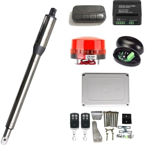 Automatic 300KG Single Leaf Door Electric Swing Gate Opener Motor DC 24V Single Linear Actuator Operator Access Control System