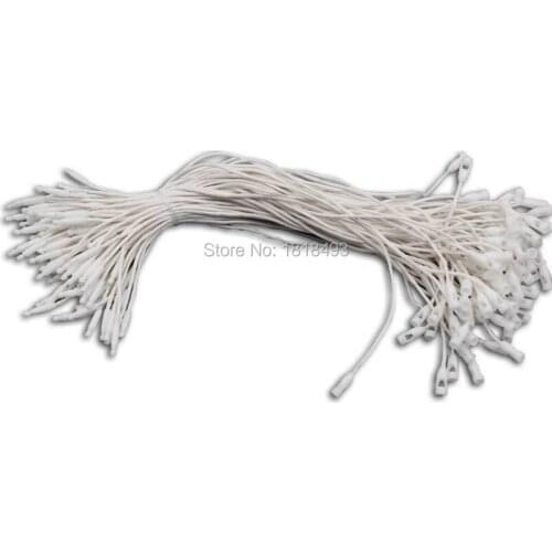 Free shipping wholesales top quality white clothing tag WAX CORD/garment hang tag line/string buckle/sling/thread 500 pcs a lot