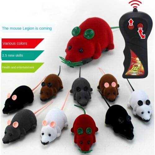 8 Colors Wireless Remote Control RC Electronic Rat Mouse Mice Toy For Cat Puppy Gift